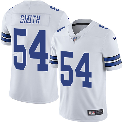 Nike Cowboys #54 Jaylon Smith White Men's Stitched NFL Vapor Untouchable Limited Jersey - Click Image to Close